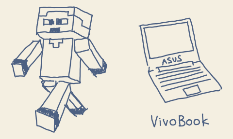 vivobook-and-minecraft