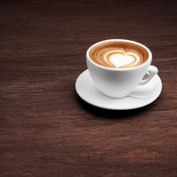 A cup of coffee, plain background