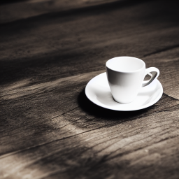 A photograph of a coffee cup